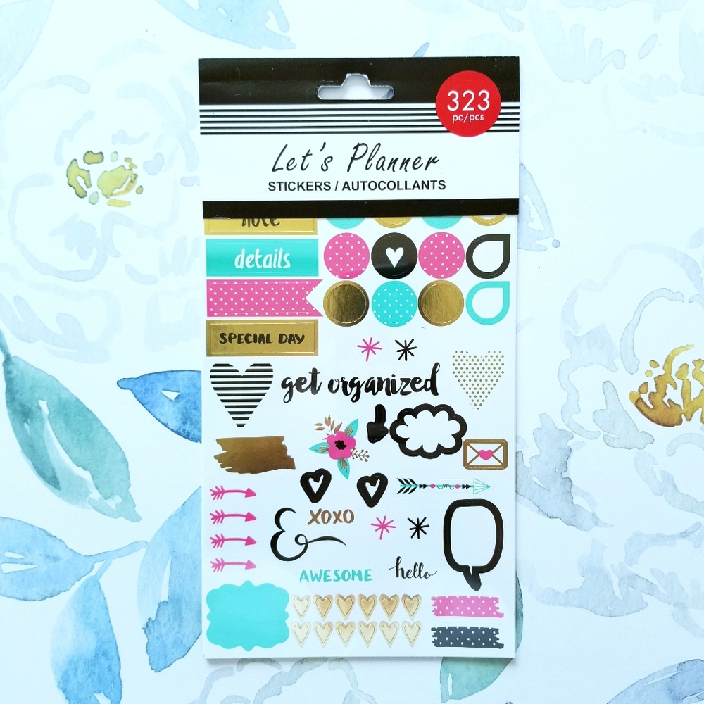 NEW! Let's Planner Get Organized Planner Sticker Book 323 Pieces